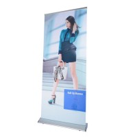 Portable Retractable Plastic Roll Up Banner Stand